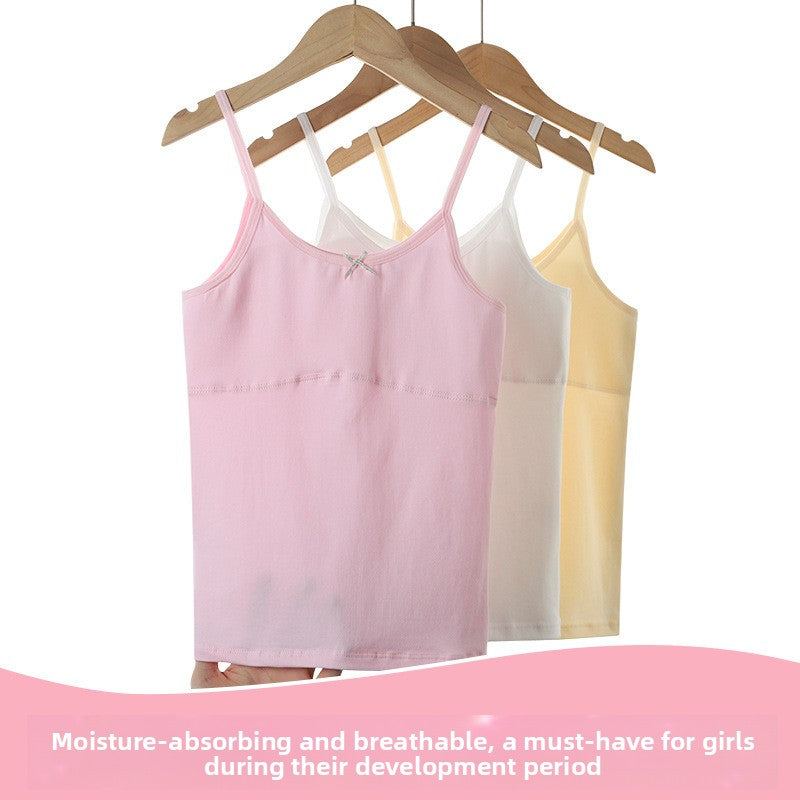 Girls Cotton Development Bras Vest Style