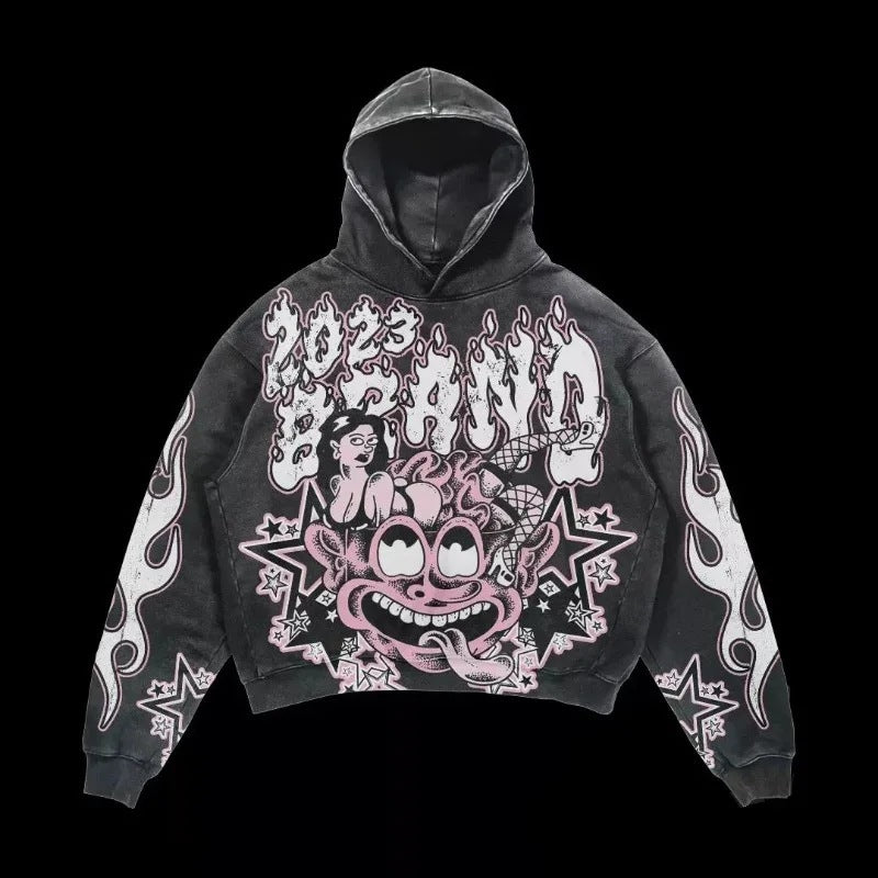 Street Fashion Brand Skull Pullover Sweat