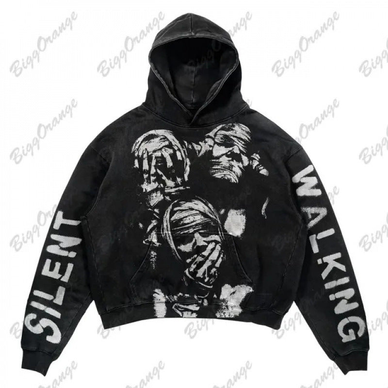 Street Fashion Brand Skull Pullover Sweat
