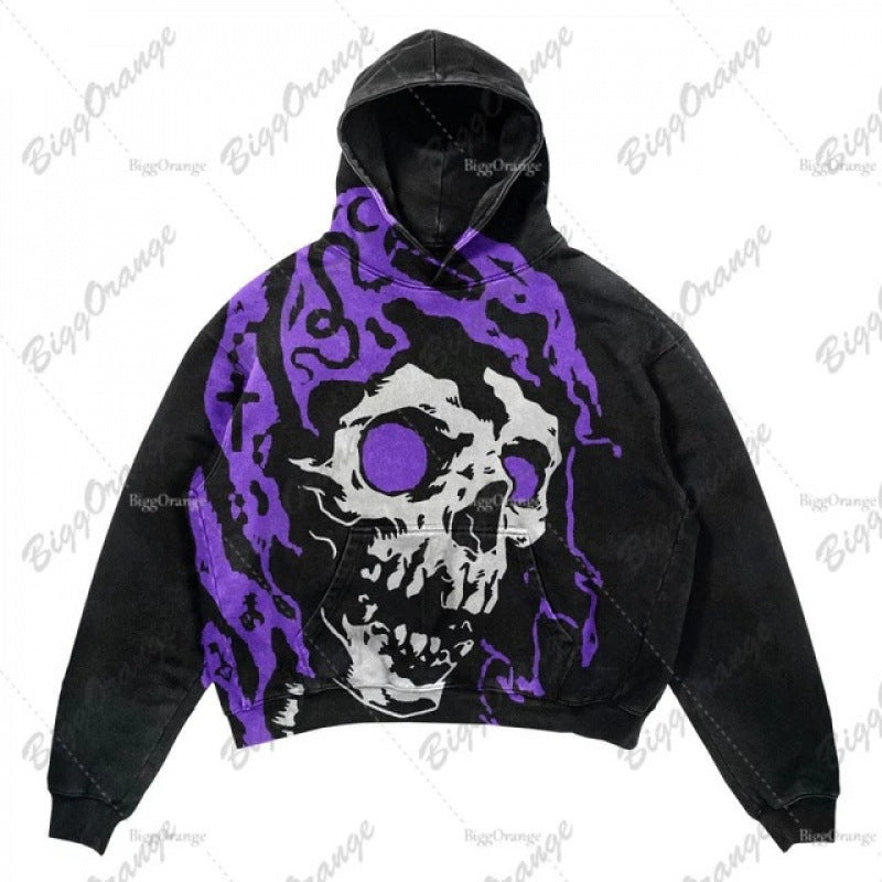 Street Fashion Brand Skull Pullover Sweat