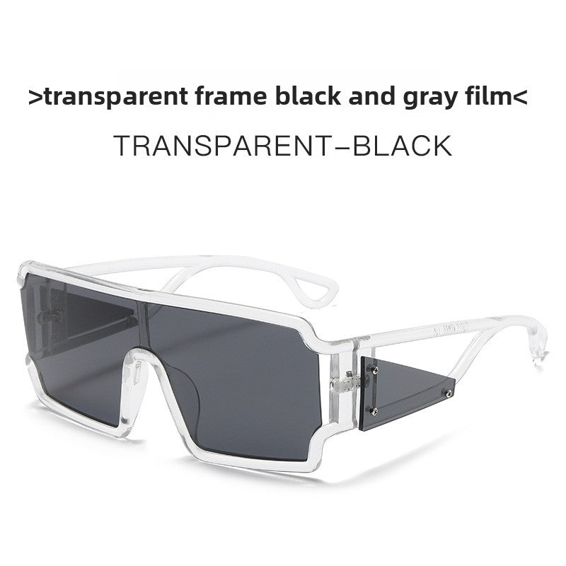 Avant-garde one-piece square sunglasses