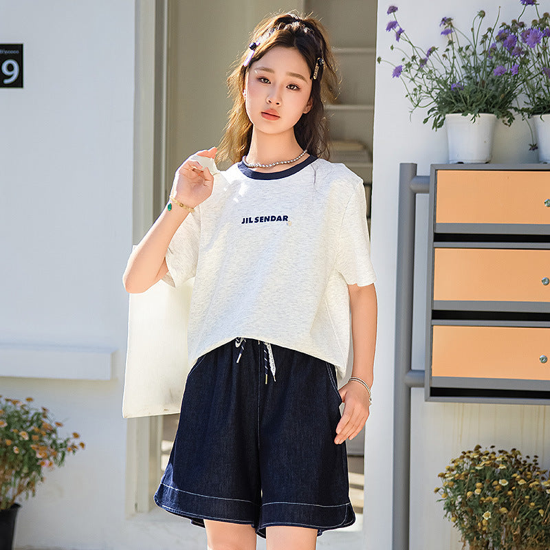 Loose and versatile casual tops and shorts for summer