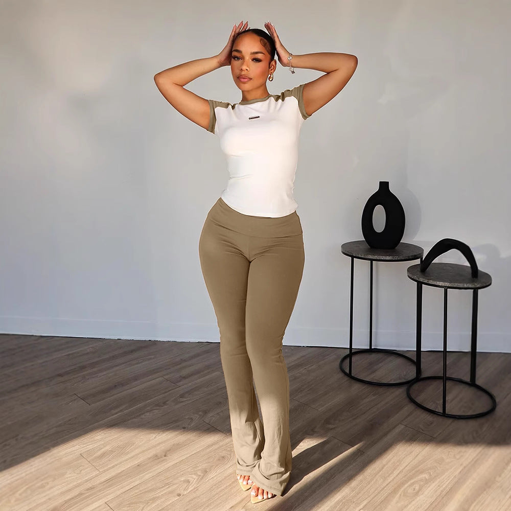 Women's Color-matching Sports Yoga Two-Piece Set